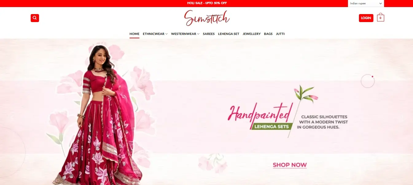 web development project for our client "Sim Stitch"